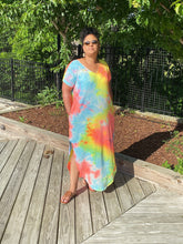 Load image into Gallery viewer, Caribbean Tie-Dye Maxi Dress
