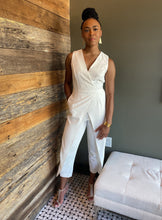 Load image into Gallery viewer, White Wrapture Jumpsuit
